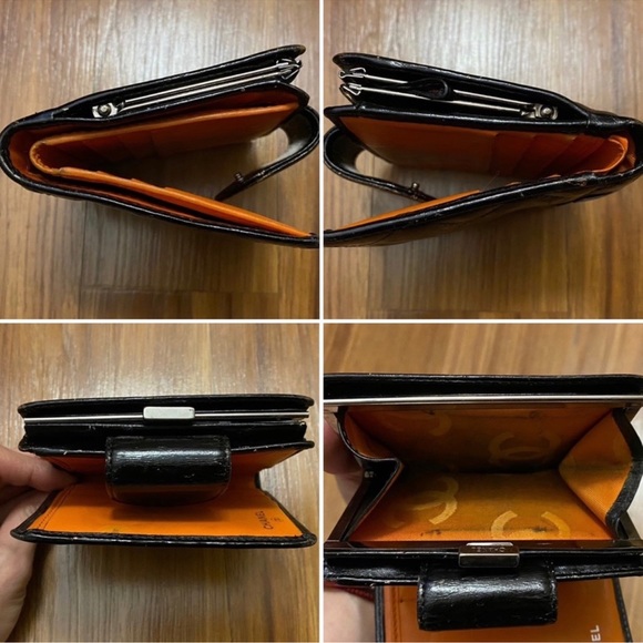 AUTHENTIC Chanel CC Lambskin Quilted Cambon Ligne Wallet - Picture 8 of 9